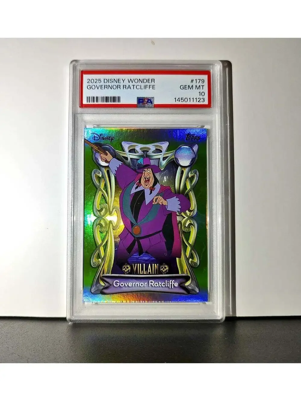Governor Ratcliffe 2025 Topps Disney Wonder #179 Card Pocahontas PSA 10